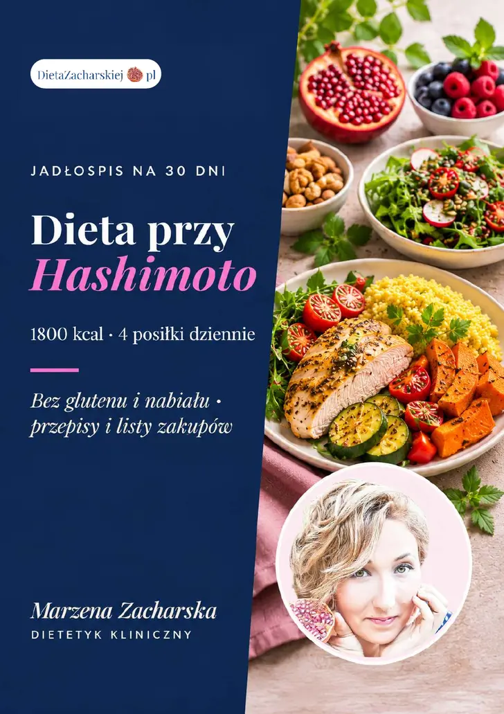 Okładka jadłospisu Dieta przy Hashimoto – 30 dni, 1800 kcal